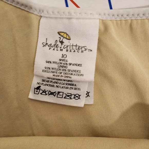 Shade Critters Textured Cut Out Daisy 1 Shoulder Swimsuit Blue Size 10, - Picture 6 of 13